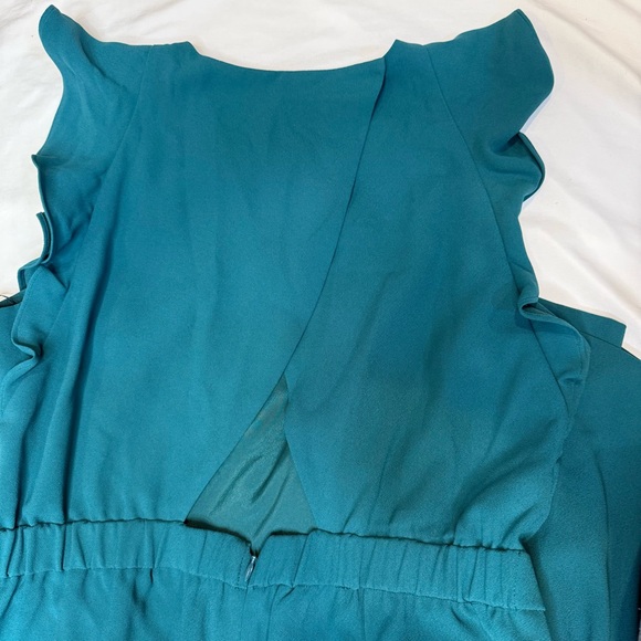 NWT J. Crew Sleeveless Ruffle Jumpsuit Blue - Picture 12 of 16